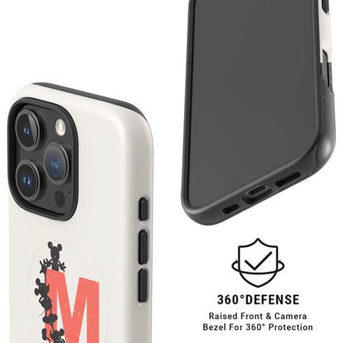 Disney Mickey Mouse Stacked Silhouette Split iPhone 16 Pro Magsafe Impact Case